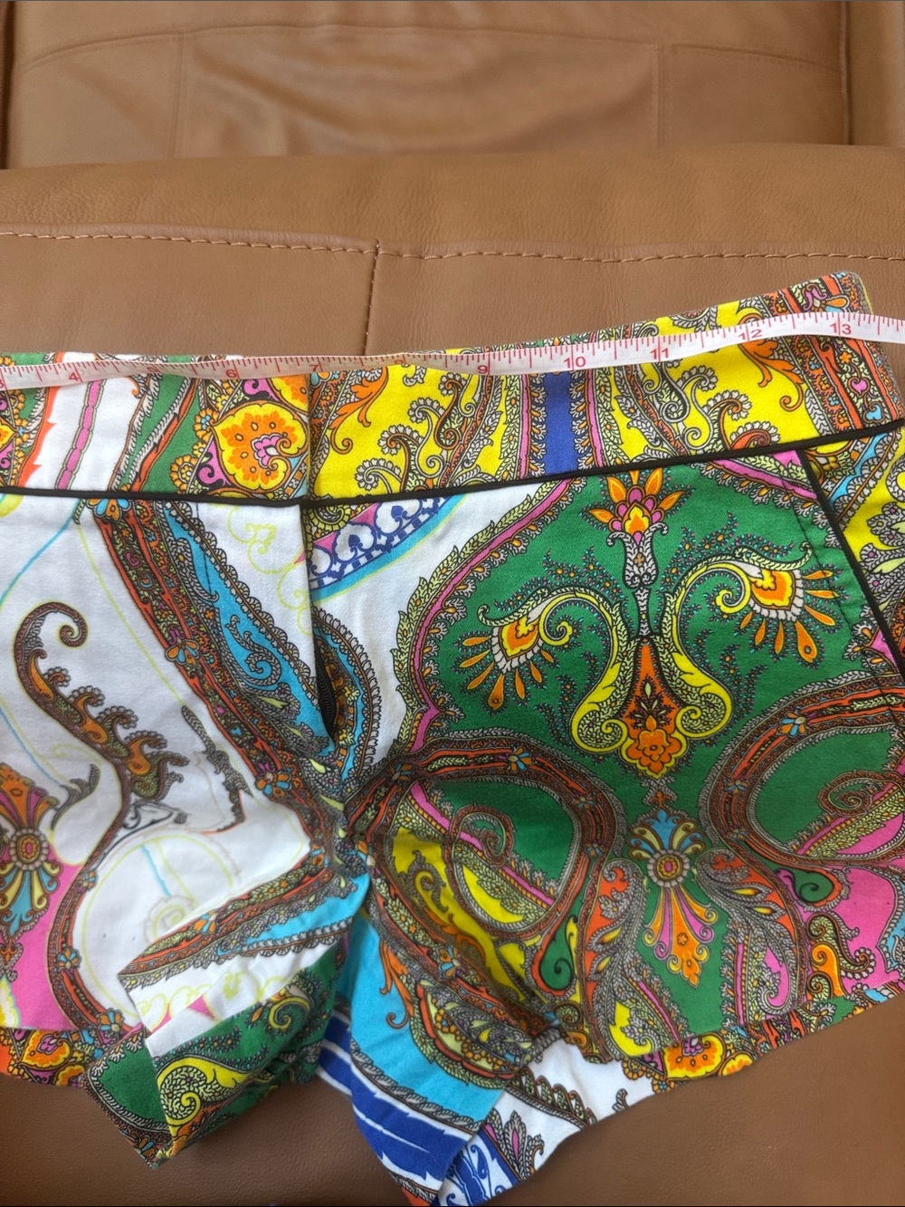 Trina Turk Multi-Color Paisley Print Women's Shorts - Picture 4 of 4